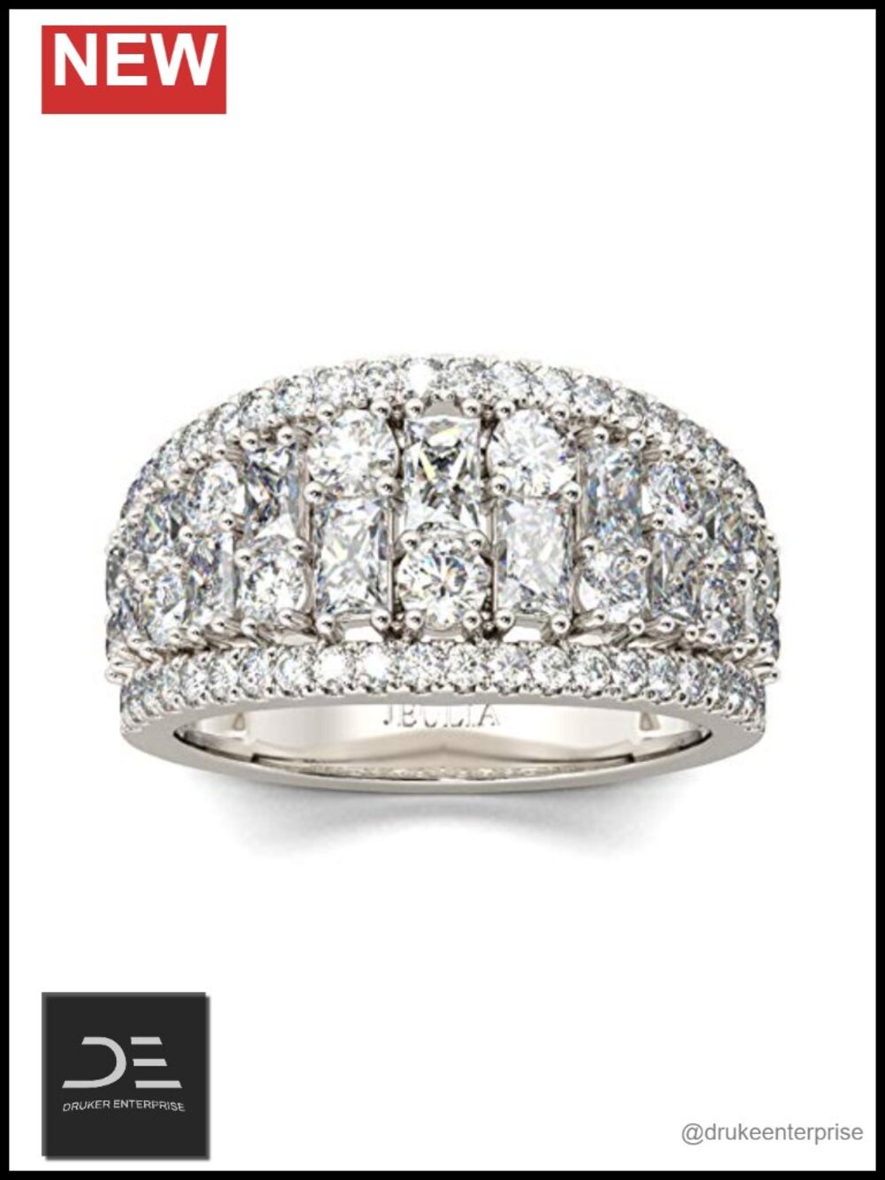CZ 925 Sterling Silver Wedding Ring Set Bridal Engagement Anniversary Band